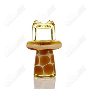 Shop Transparent Yellow Giraffe Spinner Cap w Pearl Robertson Glass in australian