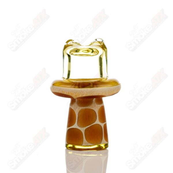 Shop Transparent Yellow Giraffe Spinner Cap w Pearl Robertson Glass in australian