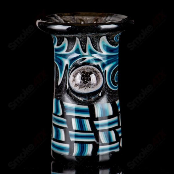 Shop Blue Patchwork Mini Beaker Set by Dale Sommers Glass in australian