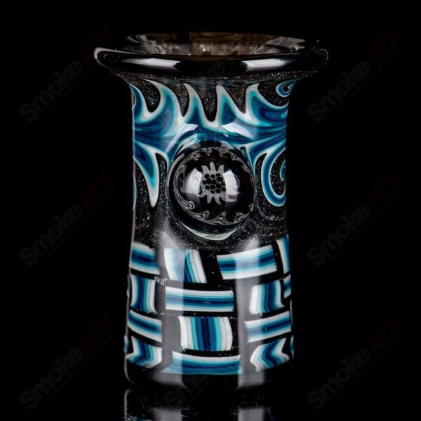 Shop Blue Patchwork Mini Beaker Set by Dale Sommers Glass in australian