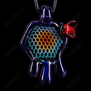 Shop #2 Small Color Honeycomb Drip Pendant by Joe P Glass in australian