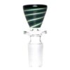 Shop Aaron Vigil - Worked Martini Slide - 14mm - Green, White & Agua w/ Steelwool in australian