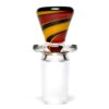 Shop Aaron Vigil - Worked Martini Slide - 18mm - Burgundy & Yellow #2 in australian