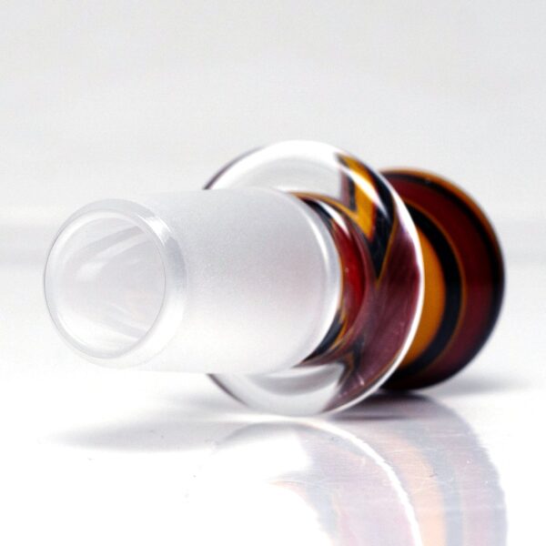 Shop Aaron Vigil - Worked Martini Slide - 18mm - Burgundy & Yellow #2 in australian
