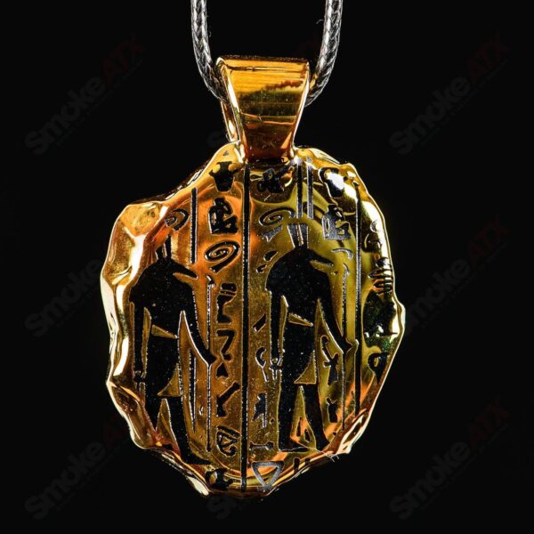 Shop Golden Treasure Pendant (Anubis) Green T Glass in australian