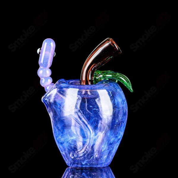 Shop Purple Apple Rig w/ Worm Dabber Pouch Glass in australian