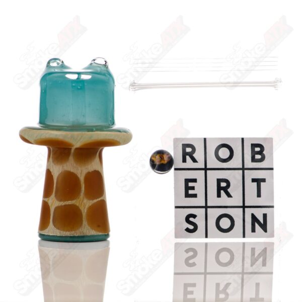 Shop Turqois Giraffe Spinner Cap w Pearl Robertson Glass in australian
