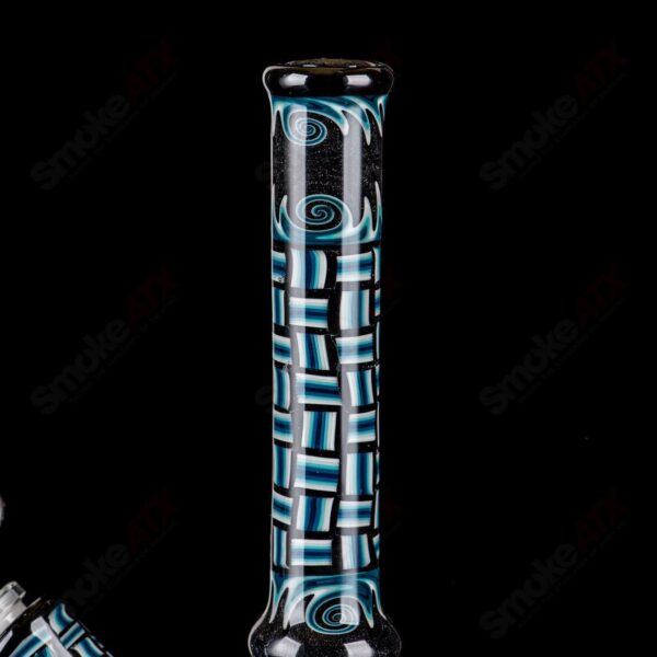 Shop Blue Patchwork Mini Beaker Set by Dale Sommers Glass in australian
