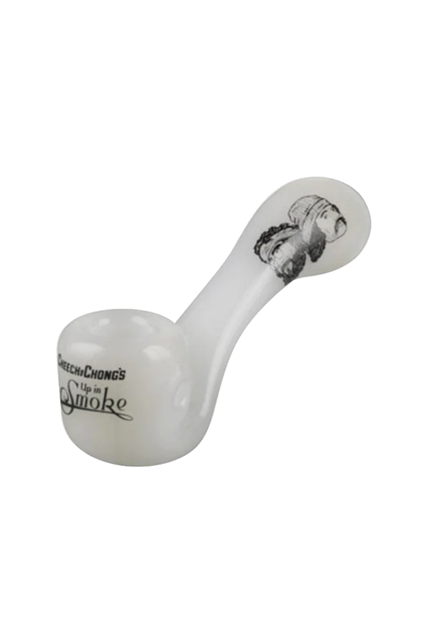Shop Up In Smoke Cheech & Chong 4" Sherlock Glass Pipe - Borosilicate with Ash Catcher in australian