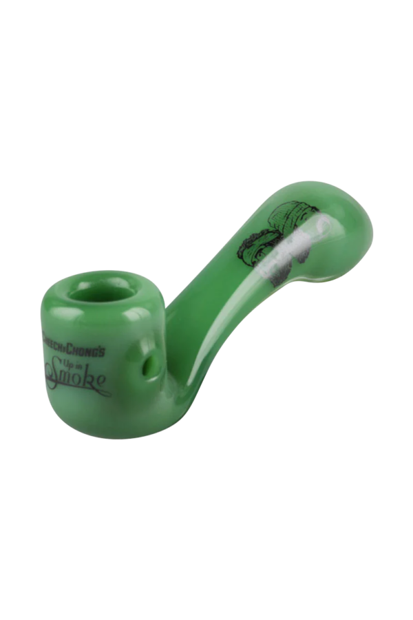 Shop Up In Smoke Cheech & Chong 4" Sherlock Glass Pipe - Borosilicate with Ash Catcher in australian