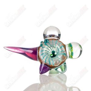 Shop #11 14mm Full Color Worked Horn Milli Bowl JMass in australian