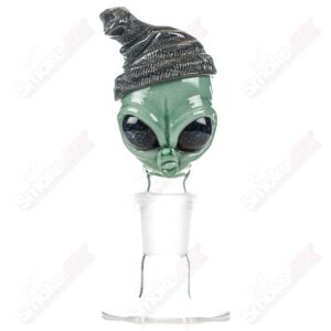Shop 18mm Alien Bowl Slide Ghost Glass in australian
