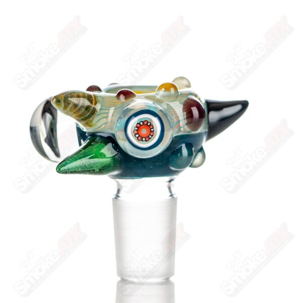 Shop #9 19mm Full Color Worked Horn Milli Bowl JMass in australian