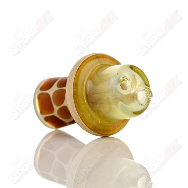 Shop Fumed Giraffe Spinner Cap w Pearl Robertson Glass in australian