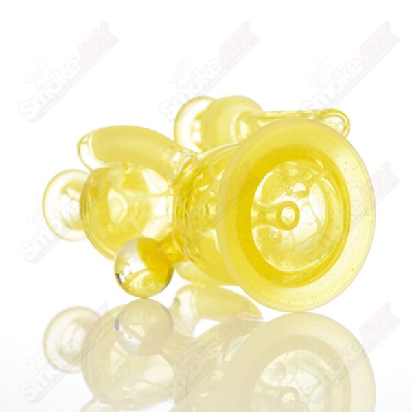 Shop Lemon Drop Single Color Double Up Rig Rooster Glass in australian
