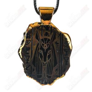 Shop Golden Treasure Pendant (Anubis) Green T Glass in australian