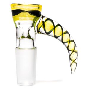 Shop Pho_Sco - Single Hole Linework Horn Slide - 14mm - Lemon Drop, Steelwool & Black #6 in australian
