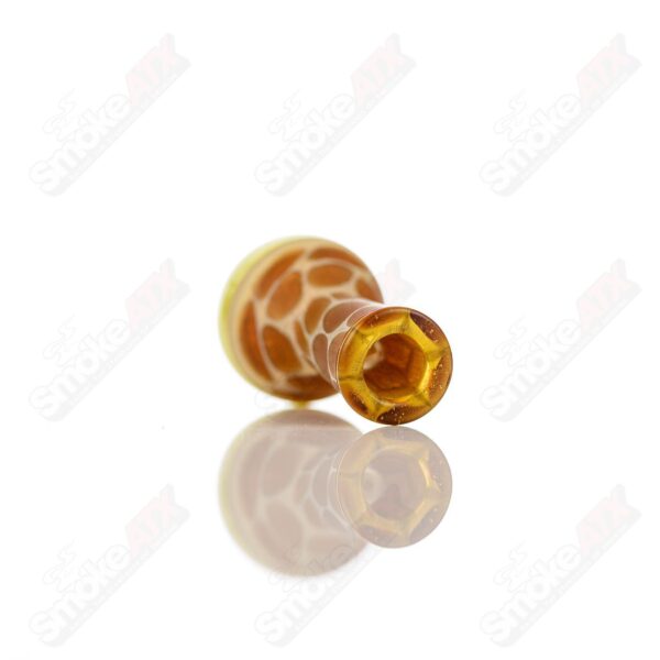 Shop Yellow Giraffe Print Bubble Cap Robertson Glass in australian