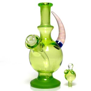 Shop Brando - 10mm Half Blasted Ball Rig - Lime Juice w/ Cobalt - Thumby Millie in australian