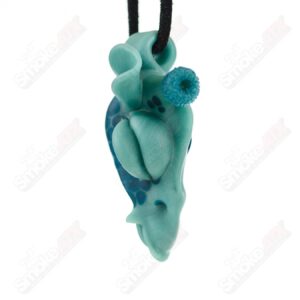 Shop Giraffe Pendant Robertson Glass Aqua and Peacock in australian