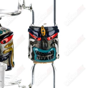 Shop Spinning Tiki Head Scientific Tube by Carsten Carlile & Dirty Rico Glass in australian
