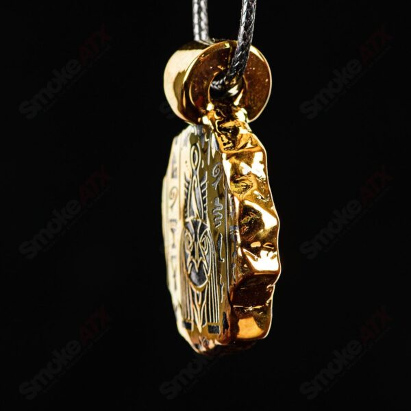 Shop Golden Treasure Pendant (Horus) Green T Glass in australian