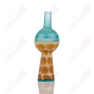 Shop Turqois Giraffe Print Bubble Cap Robertson Glass in australian