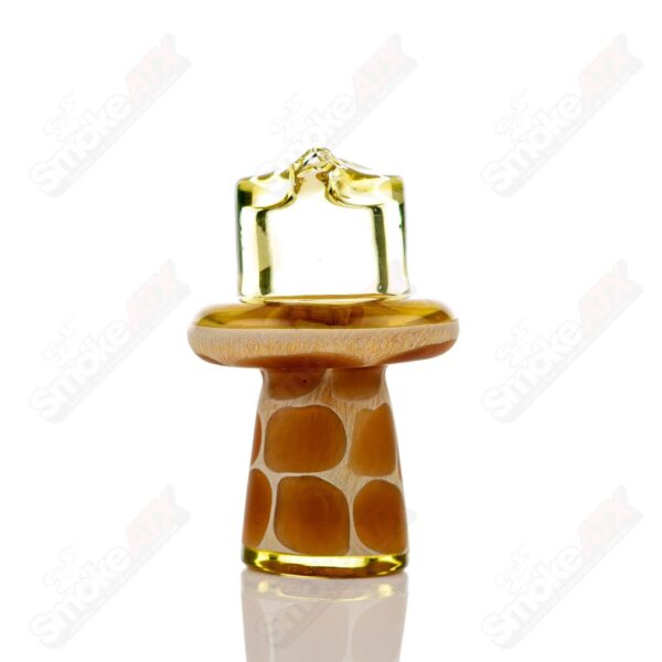 Shop Transparent Yellow Giraffe Spinner Cap w Pearl Robertson Glass in australian