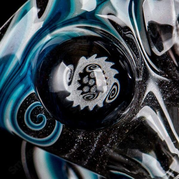 Shop Blue Patchwork Mini Beaker Set by Dale Sommers Glass in australian
