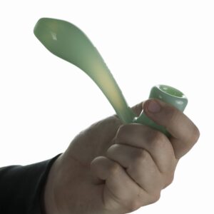 Shop GRAV Large Sherlock 6" Hand Pipe with Built-In Ash Catcher - 32mm Borosilicate Glass in australian