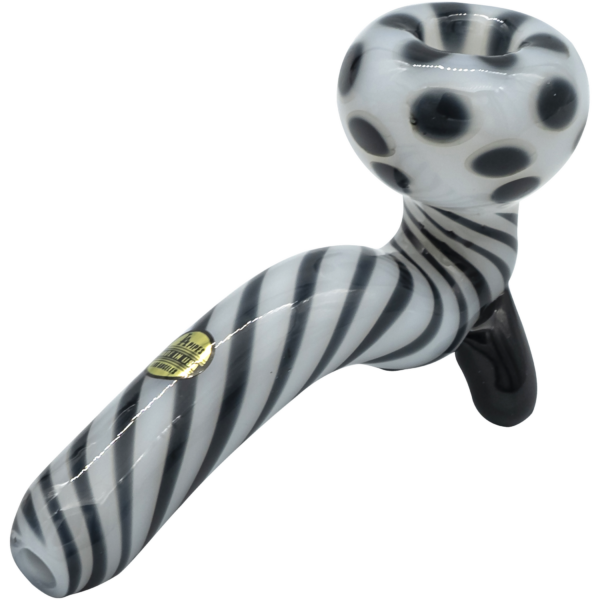 Shop LA Pipes Bone White Sitting Sherlock Glass Pipe in australian