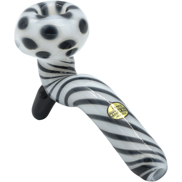 Shop LA Pipes Bone White Sitting Sherlock Glass Pipe in australian