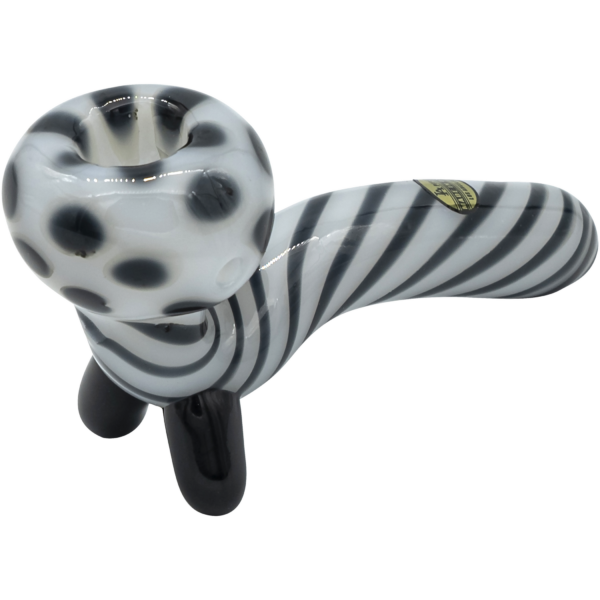 Shop LA Pipes Bone White Sitting Sherlock Glass Pipe in australian