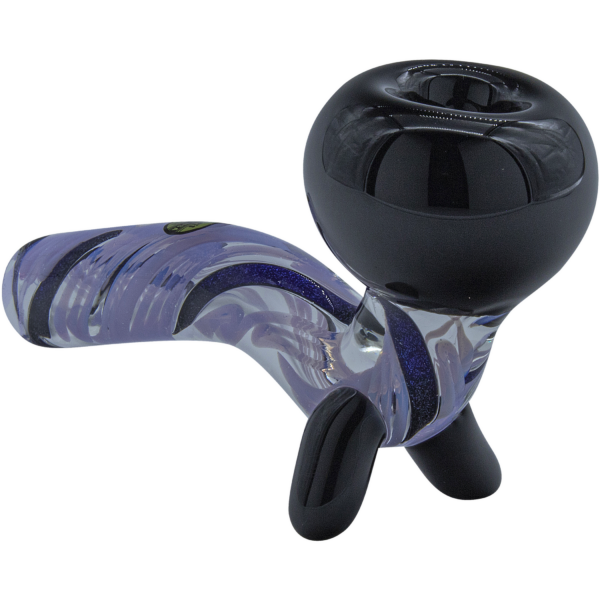 Shop LA Pipes "Galactic Storm" Slime & Dichro Sherlock Pipe in australian