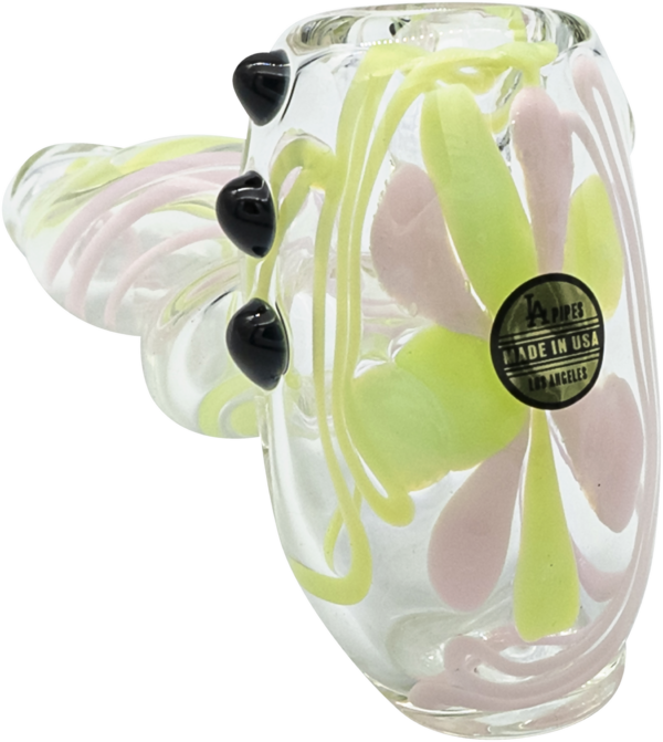 Shop LA Pipes Green Slyme and Bubble Gum Twist Hammer Pipe in australian