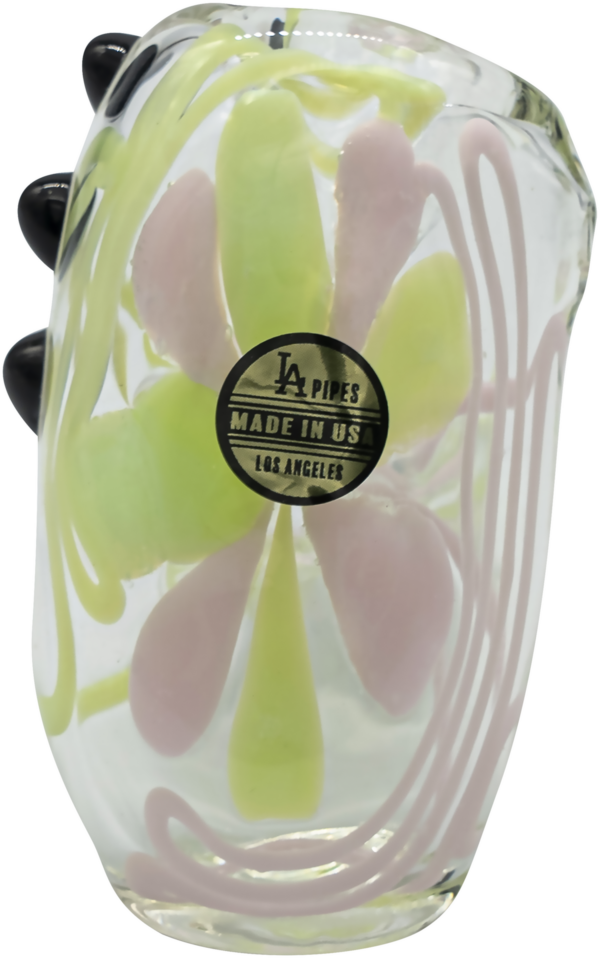 Shop LA Pipes Green Slyme and Bubble Gum Twist Hammer Pipe in australian