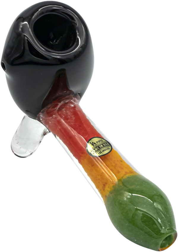 Shop LA Pipes "Sattdown Rasta" Sherlock Glass Pipe in australian