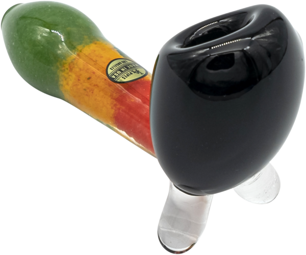 Shop LA Pipes "Sattdown Rasta" Sherlock Glass Pipe in australian