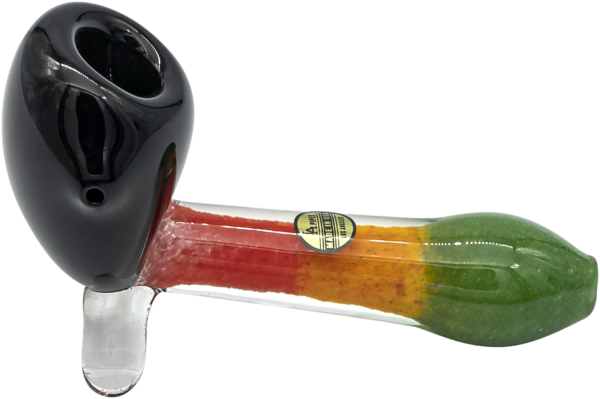 Shop LA Pipes "Sattdown Rasta" Sherlock Glass Pipe in australian