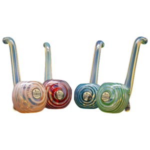 Shop LA Pipes Compact "Flaco" Color-Changing Glass Sherlock Pipe in australian