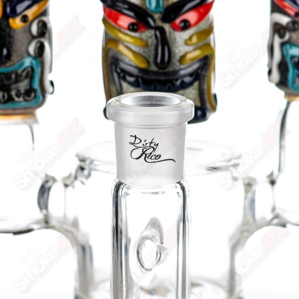 Shop Spinning Tiki Head Scientific Tube by Carsten Carlile & Dirty Rico Glass in australian