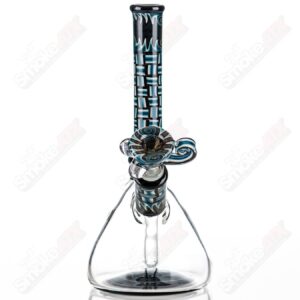 Shop Blue Patchwork Mini Beaker Set by Dale Sommers Glass in australian
