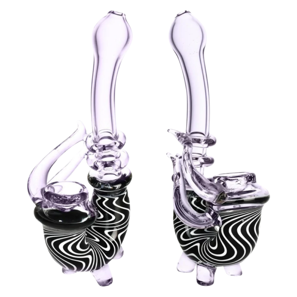 Shop Psychedelic B&W Waves Stand-Up Sherlock Pipe in australian