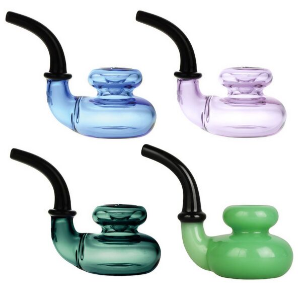 Shop Pulsar Bi-Level Sherlock Handpipe - Durable Borosilicate Glass in australian