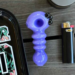 Shop Cosmic Purple Glass Pipe by AFM in australian