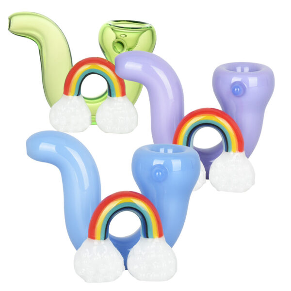 Shop Radiant Rainbow Sherlock Pipe | 3.5" | Unique Design & Perfect Size in australian