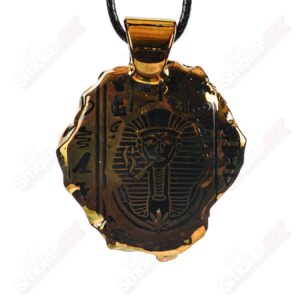 Shop Golden Treasure Pendant (King Tut) Green T Glass in australian