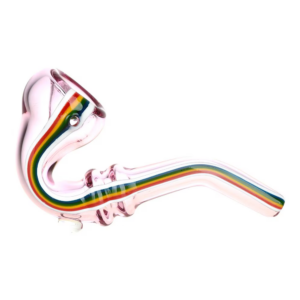 Shop Striped Glass Sherlock Pipe | 5" | Assorted Colors | 10ct Bundle in australian