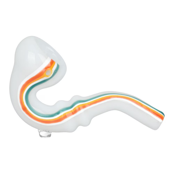 Shop Striped Glass Sherlock Pipe | 5" | Assorted Colors | 10ct Bundle in australian