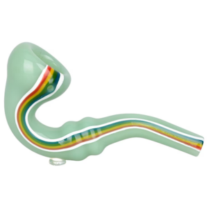 Shop Striped Glass Sherlock Pipe | 5" | Assorted Colors | 10ct Bundle in australian